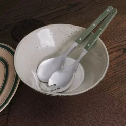 Prima Verde salatbestikk 28,5 cm stål/grønn