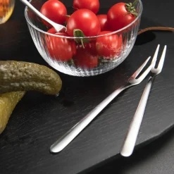 Primi påleggsgaffel 14 cm 4 stk blank