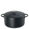 Provence støpejernsgryte rund 28 cm 6,6L svart