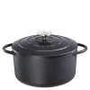 Provence støpejernsgryte rund 22 cm 3,3L svart