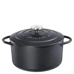Provence støpejernsgryte rund 22 cm 3,3L svart