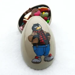 Påskeegg metall 15 cm Solan beige