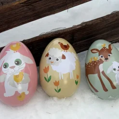 Påskeegg 10x15 cm Lam gul