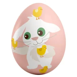 Påskeegg 10x15 cm Lille kanin rosa