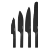 Pure Black knivsett 4 stk svart