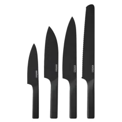 Pure Black knivsett 4 stk svart