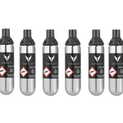 Pure gasspatroner 6 stk 6,5g/21 ml sølv
