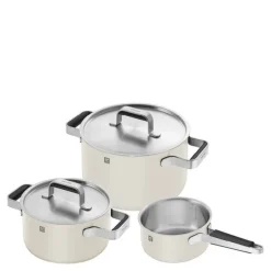 Pure grytesett 5 deler elfenbenshvit