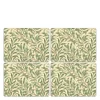 Pure Morris bordbrikke 30x40 cm 4 stk Willow Bough grønn