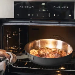 Pure stekepanne 28 cm rustfritt stål/keramisk non-stick grå