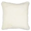 Pute new zealand saueskinn kort ull 40x40 cm white