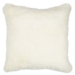 Pute new zealand saueskinn kort ull 40x40 cm white