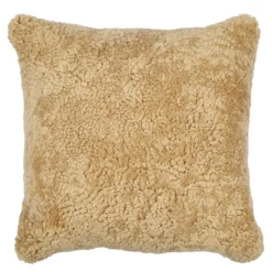 Pute new zealand saueskinn kort ull 40x40 cm honey