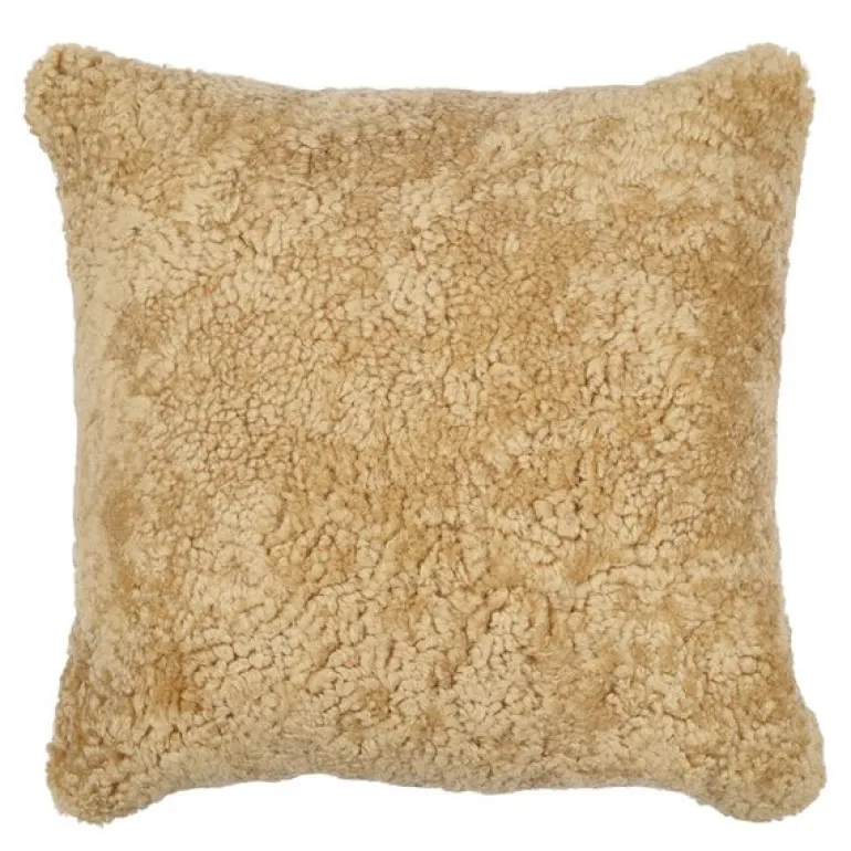 Pute new zealand saueskinn kort ull 40x40 cm honey