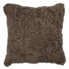 Pute new zealand saueskinn kort ull 40x40 cm chocolate