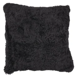 Pute new zealand saueskinn kort ull 40x40 cm svart