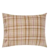 Putetrekk 50x70 cm bomullsflanell rutete fudge/beige/fig