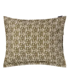 Putetrekk 50x70 cm bomullssateng ornament olive/white