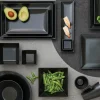 Quadro tallerken 30x20 cm svart