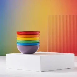 Rainbow dyp tallerken 16 cm 6 stk