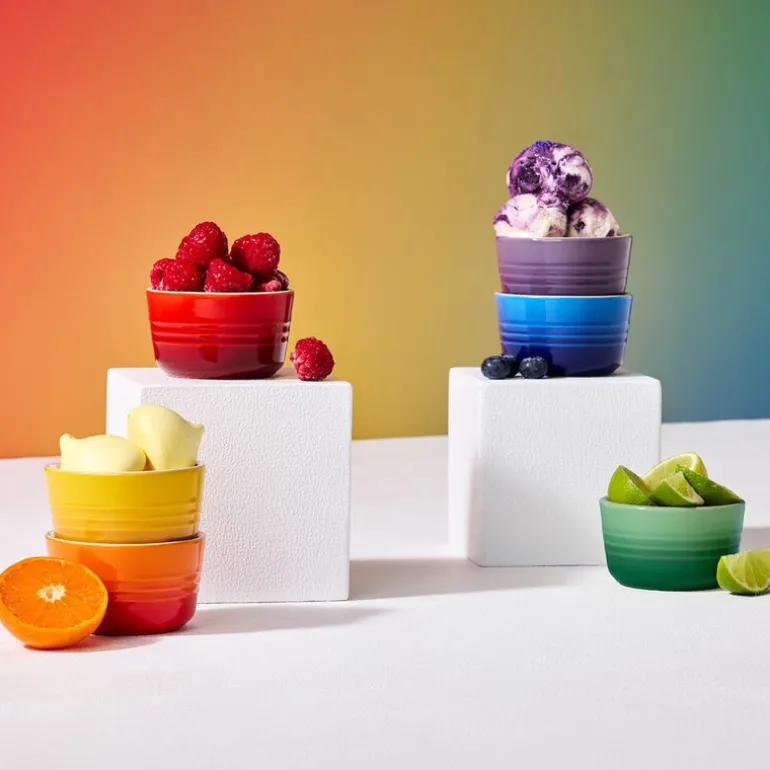 Rainbow ramekin mini 10 cl 6 stk