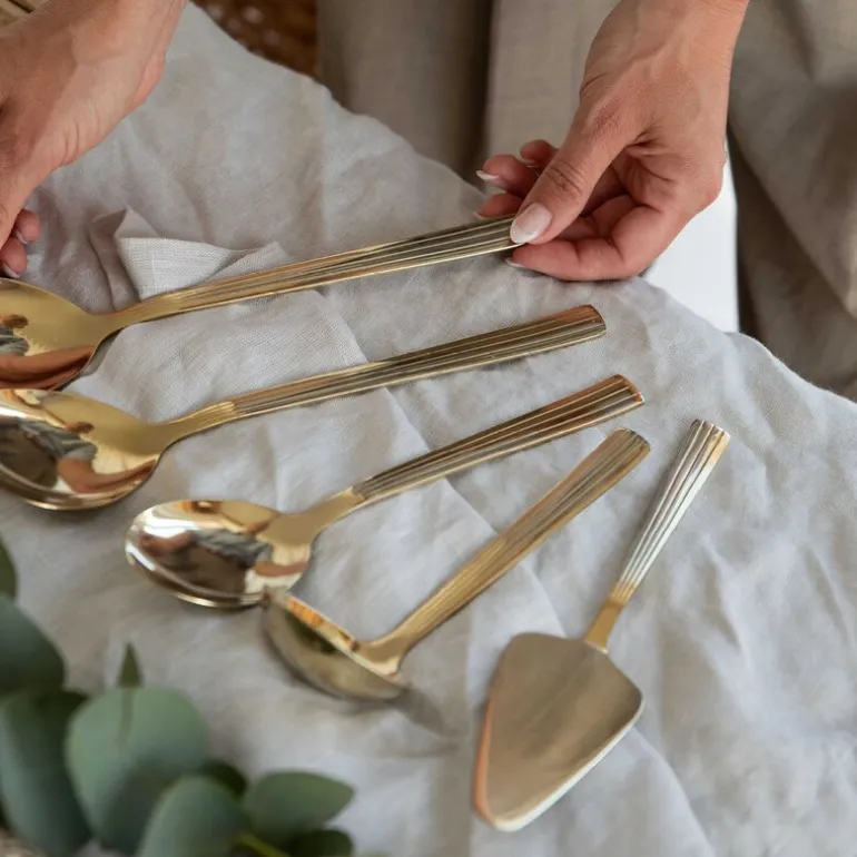 RAW kakespade 26 cm champagne gold