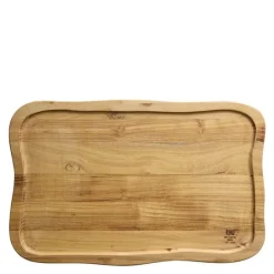RAW skjærebrett med saftrille 40x26 cm teak