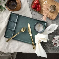 RAW tapas-/sushitallerken 31,5x21,5 cm northern green