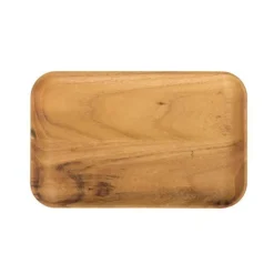 RAW Teak tallerken 23,7x14,9 cm