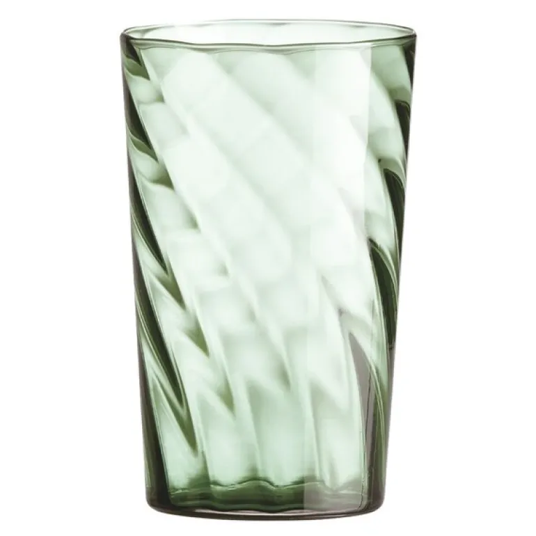 RAW Unique optic highball glass 45 cl green