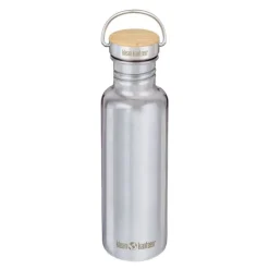 Reflect flaske 80 cl med bambuslokk speilblankt stål