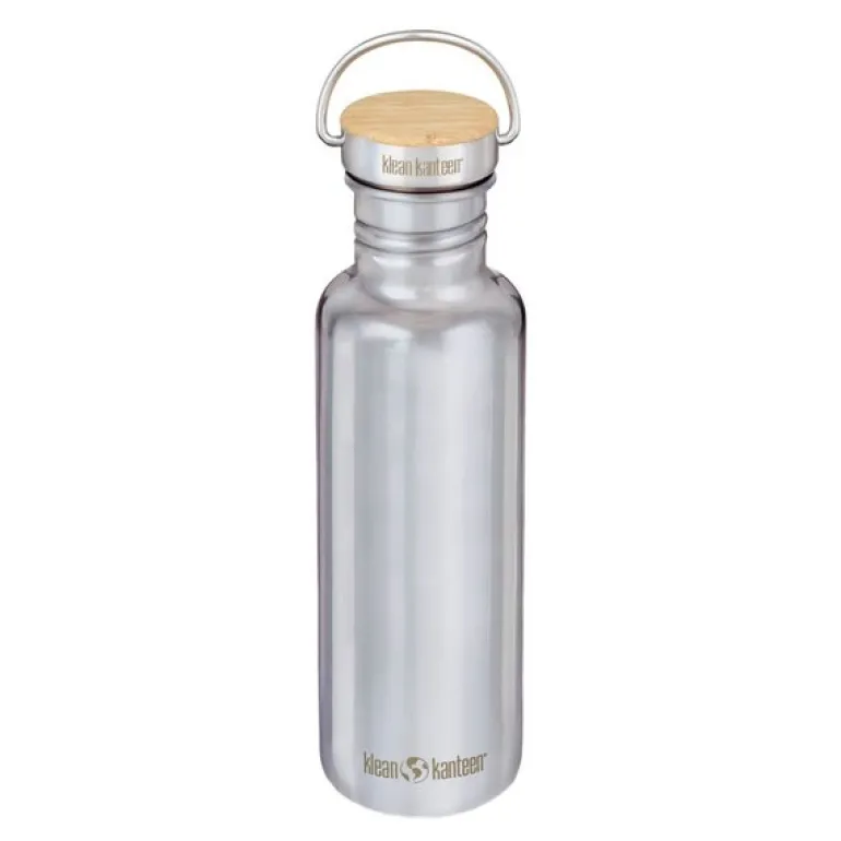 Reflect flaske 80 cl med bambuslokk speilblankt stål