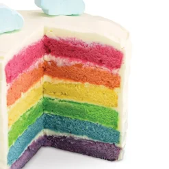 Regnbuekake sett 4 fargepulver 1 måleskje multi