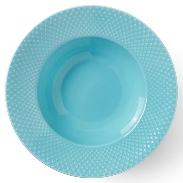 Rhombe Color dyp tallerken 24,5 cm turkis