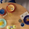 Rhombe Color eggeglass 5 cm gul