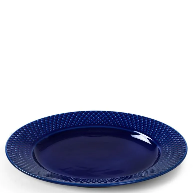 Rhombe Color lunsjtallerken 23 cm mørk blå