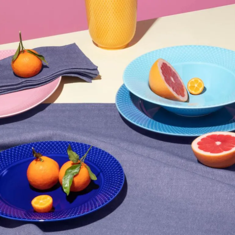 Rhombe Color lunsjtallerken 23 cm mørk blå