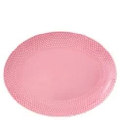 Rhombe Color serveringsfat ovalt 28,5x21,5 cm rosa