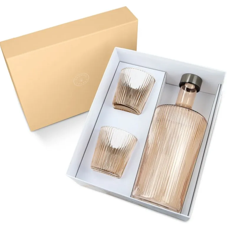 Ribbed Elegance gaveeske Bells 3 deler beige