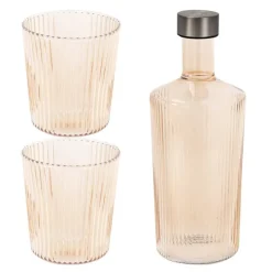 Ribbed Elegance gaveeske Bells 3 deler beige