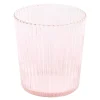Ribbed Elegance glass Pink 25 cl rosa