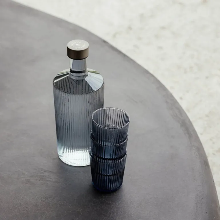 Ribbed Elegance glass Twilight 25 cl blå