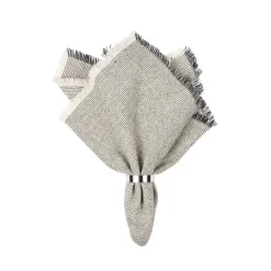 Ring serviettring 4,5 cm 6 stk silver finish