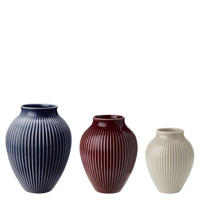 Ripple mini vaser 11 cm 3 stk ripple berry/sand/dark blue