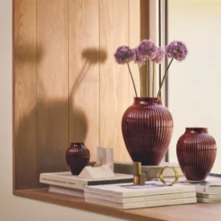 Ripple vase 20 cm berry