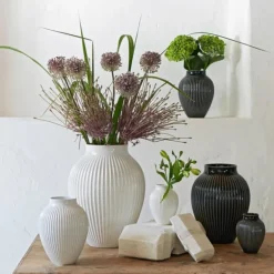 Ripple vase 20 cm hvit