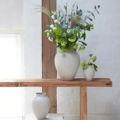 Ripple vase 27 cm hvit