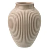 Ripple vase 27 cm matt dusty rose