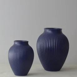 Ripple vase 20 cm matt mørk blå