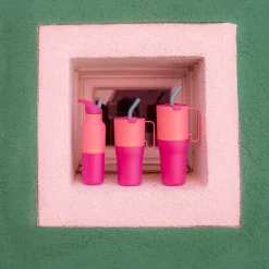 Rise termoflaske 0,47L med sportslokk Pink Lemonade Kaleidoscope